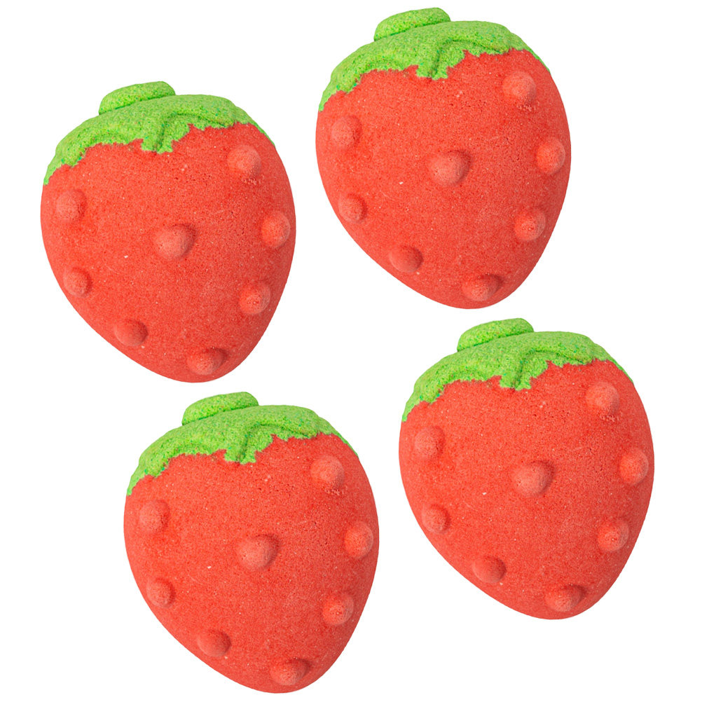 Bath Salts - 4Pcs Natural Fragrance Bathing Set Strawberry