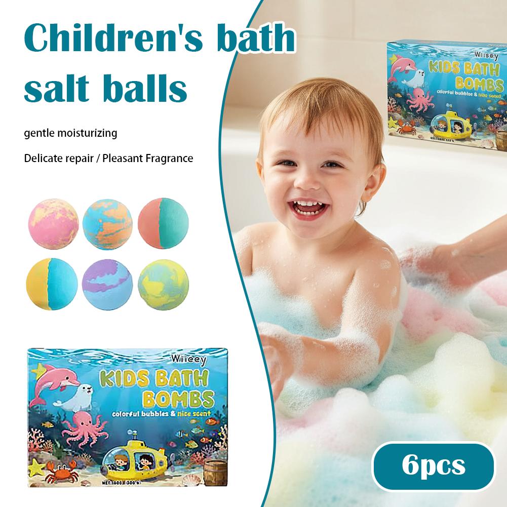 6Pcs Kids Bubble Bath Bombs Se - Bath Salts 评论和价格