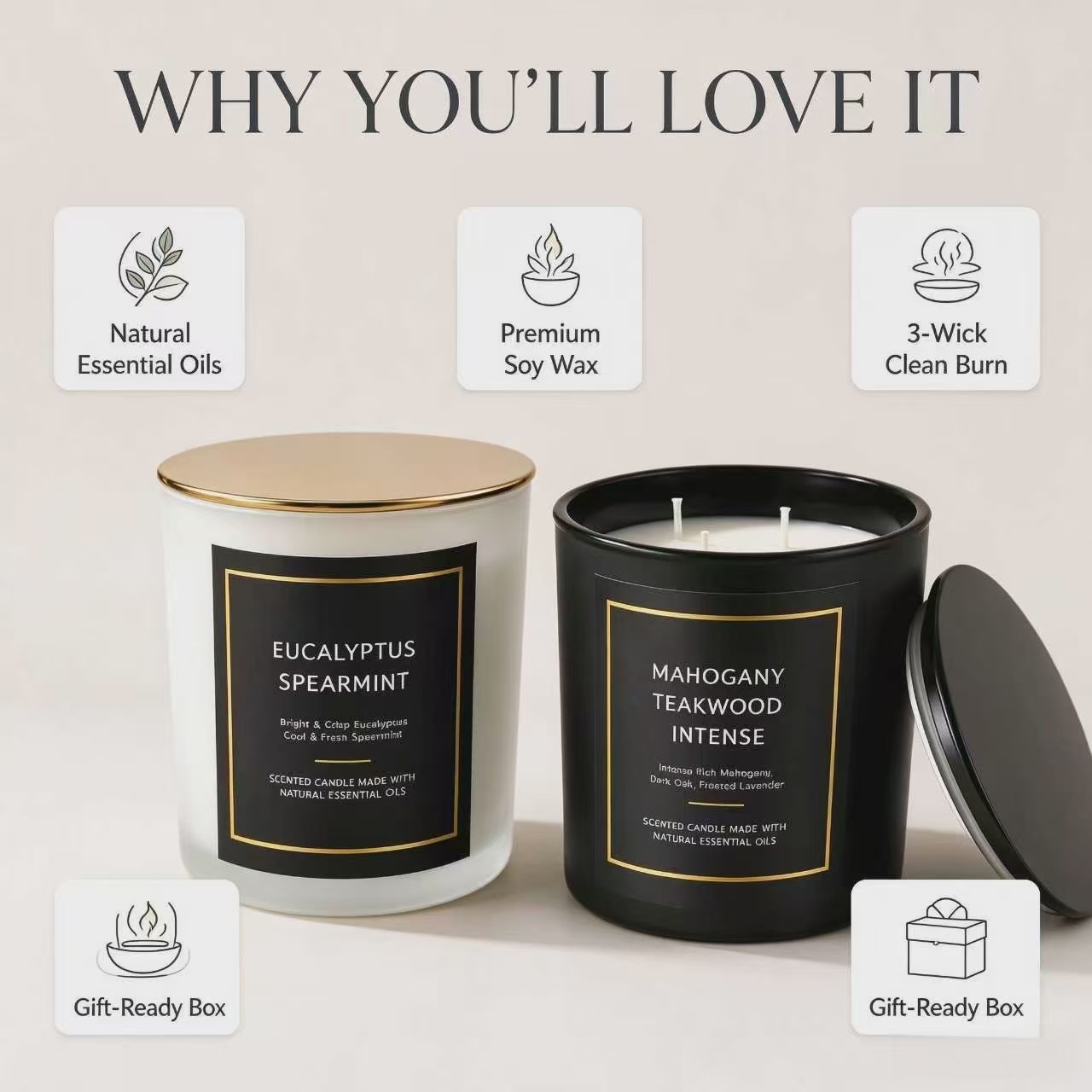 Scented Candles Romantic Air F - Aromatherapy Diffuser 评论和价格
