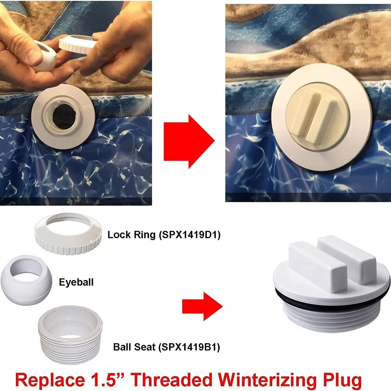 1 5 Inch Filter Drainage Plug  - Hot Tub 评论和价格