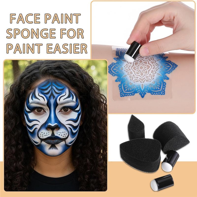 ABGH-12Pcs Face Painting Brush - Body Brush 评论和价格
