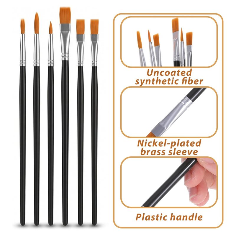 ABGH-12Pcs Face Painting Brush - Body Brush 评论和价格