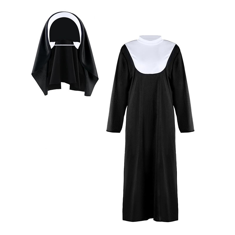 Halloween Costume Women Nun Co - Bathrobe 评论和价格