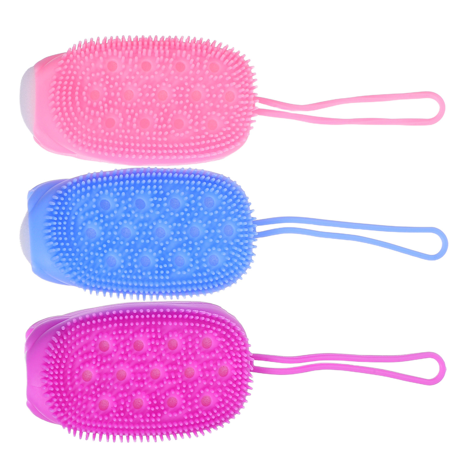 3Pcs Silicone Exfoliating Body - Body Brush 评论和价格